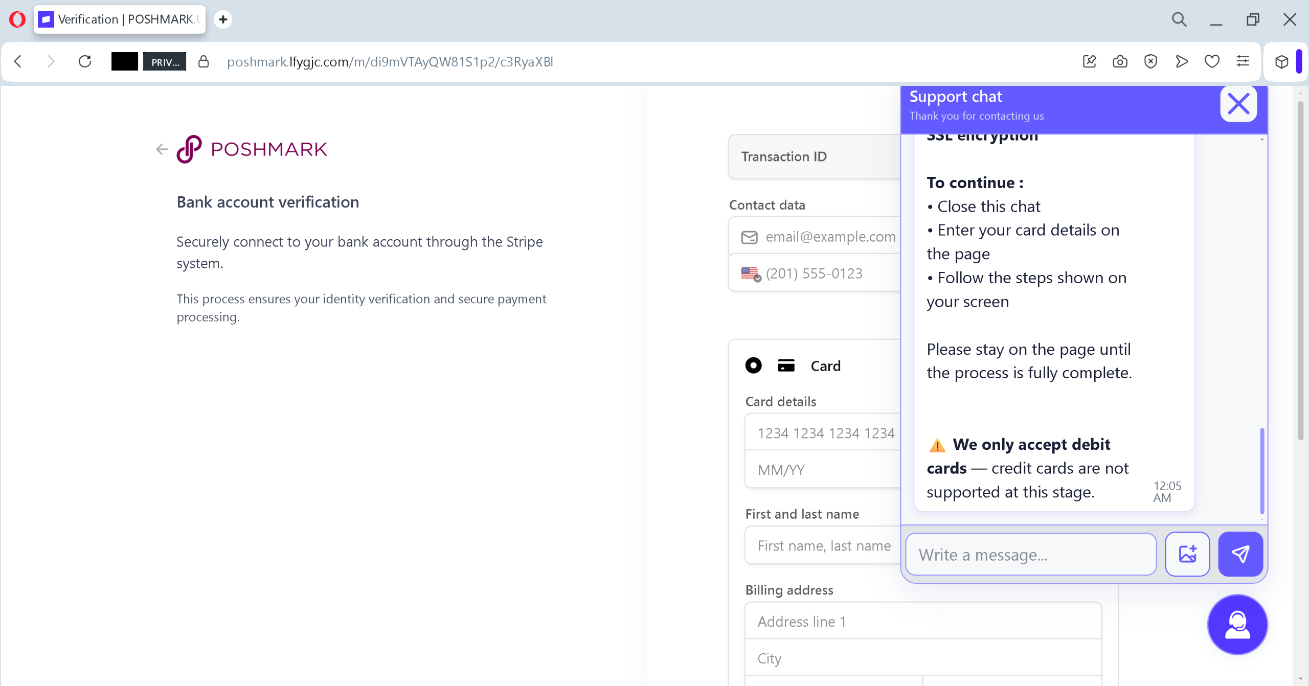 Actual screenshot 2 of "11 Red Flags That Prove You’re Being Targeted by a Marketplace Phishing Scam (And How Sellers Can Protect Their Money)" phishing interface captured during link moderation on our platform. 