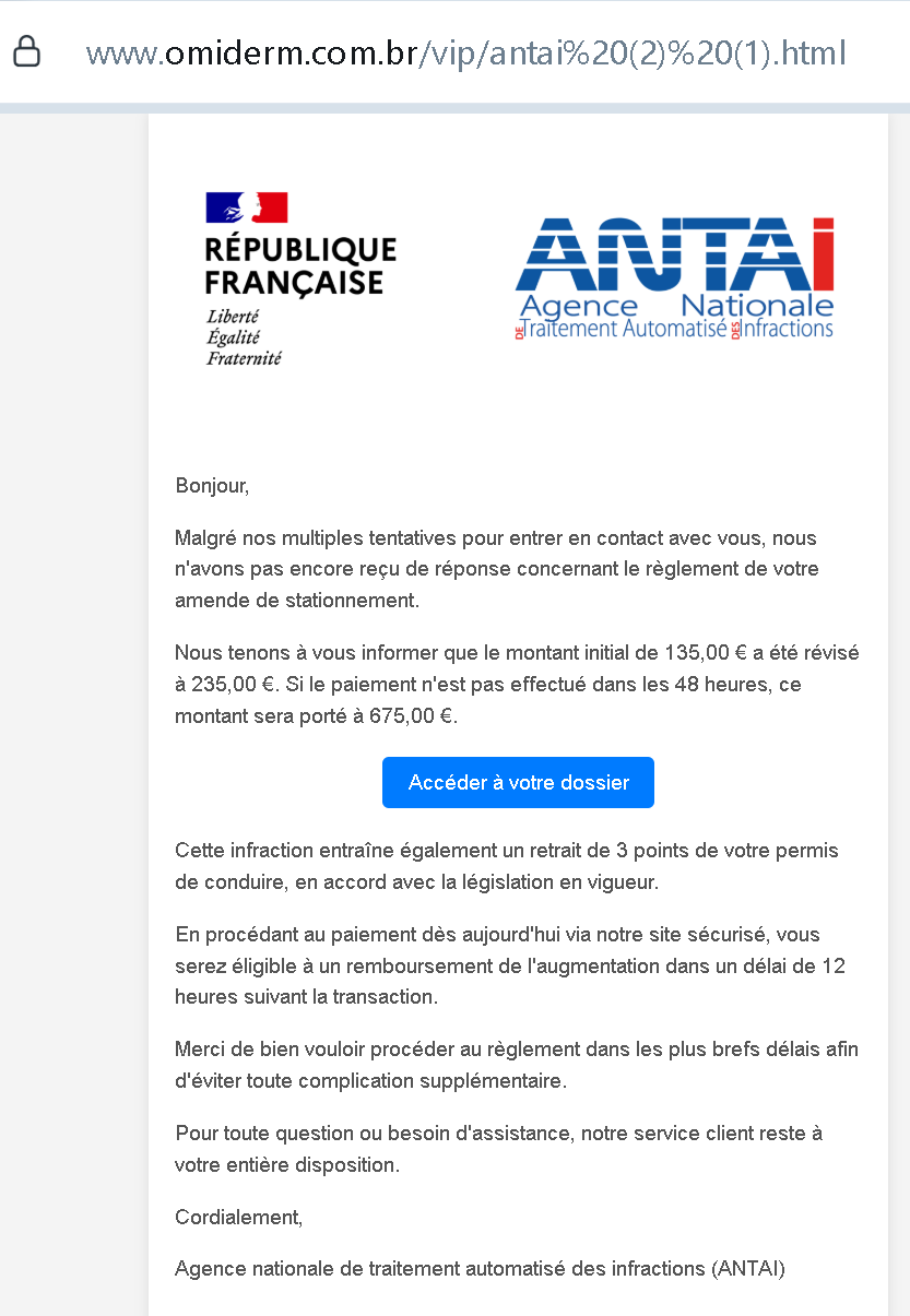 Actual screenshot of "Three Golden Rules That Stop the ANTAI Fake Fine Scam Dead in Its Tracks (And the One Link You Should Never Click)" phishing interface captured during link moderation on our platform. 