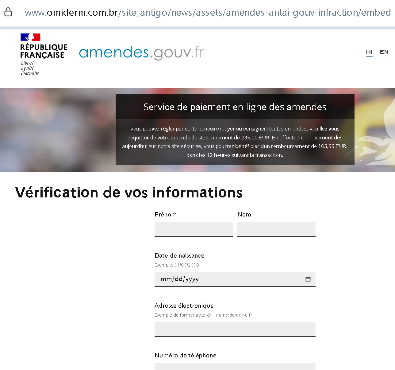 Actual screenshot 2 of "Three Golden Rules That Stop the ANTAI Fake Fine Scam Dead in Its Tracks (And the One Link You Should Never Click)" phishing interface captured during link moderation on our platform. 