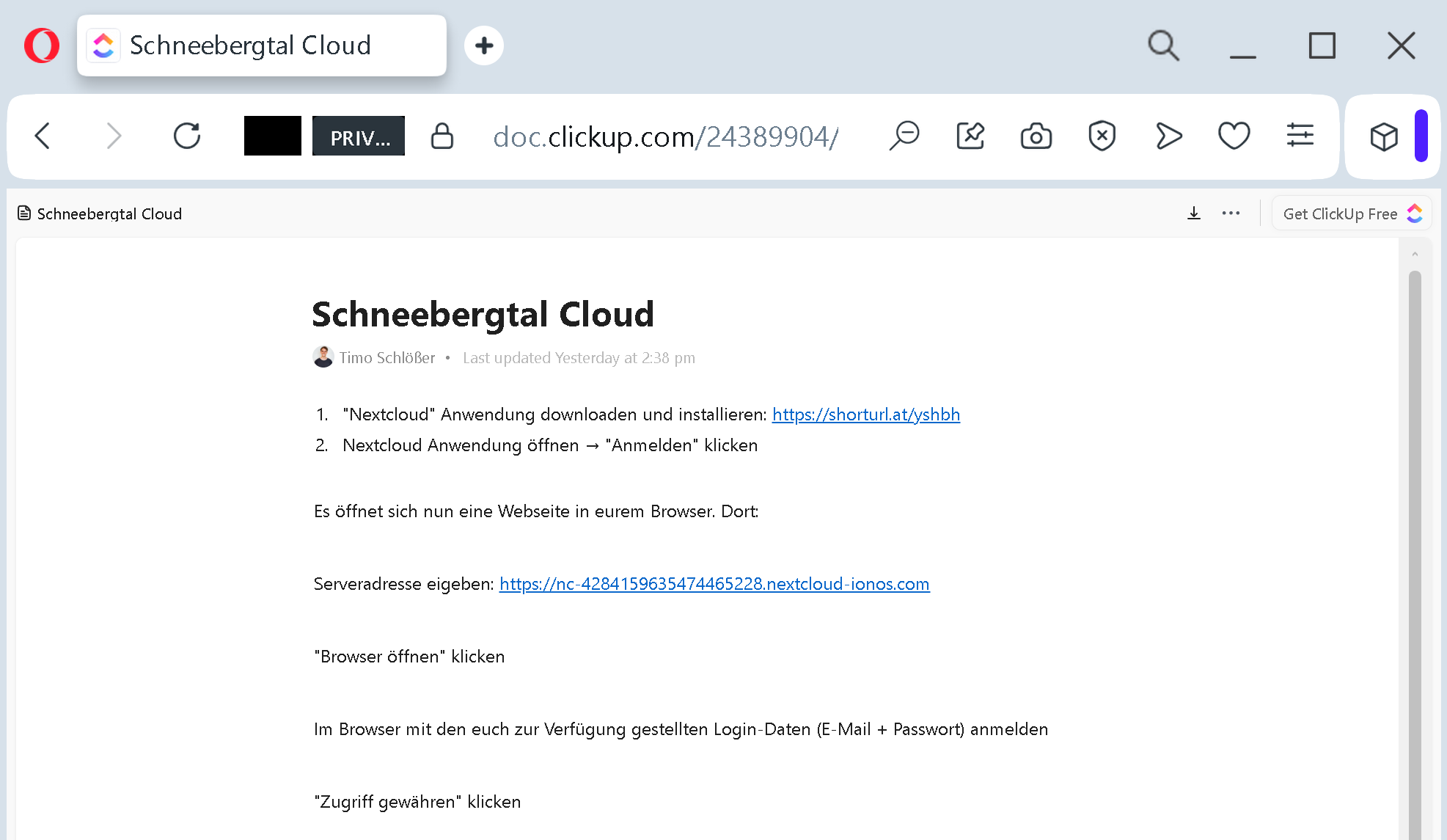 Actual screenshot of "A German Non‑Profit Lost €150,000. Here Is How You Avoid a Corporate Phishing via ClickUp, Trello, or SharePoint." phishing interface captured during link moderation on our platform. 