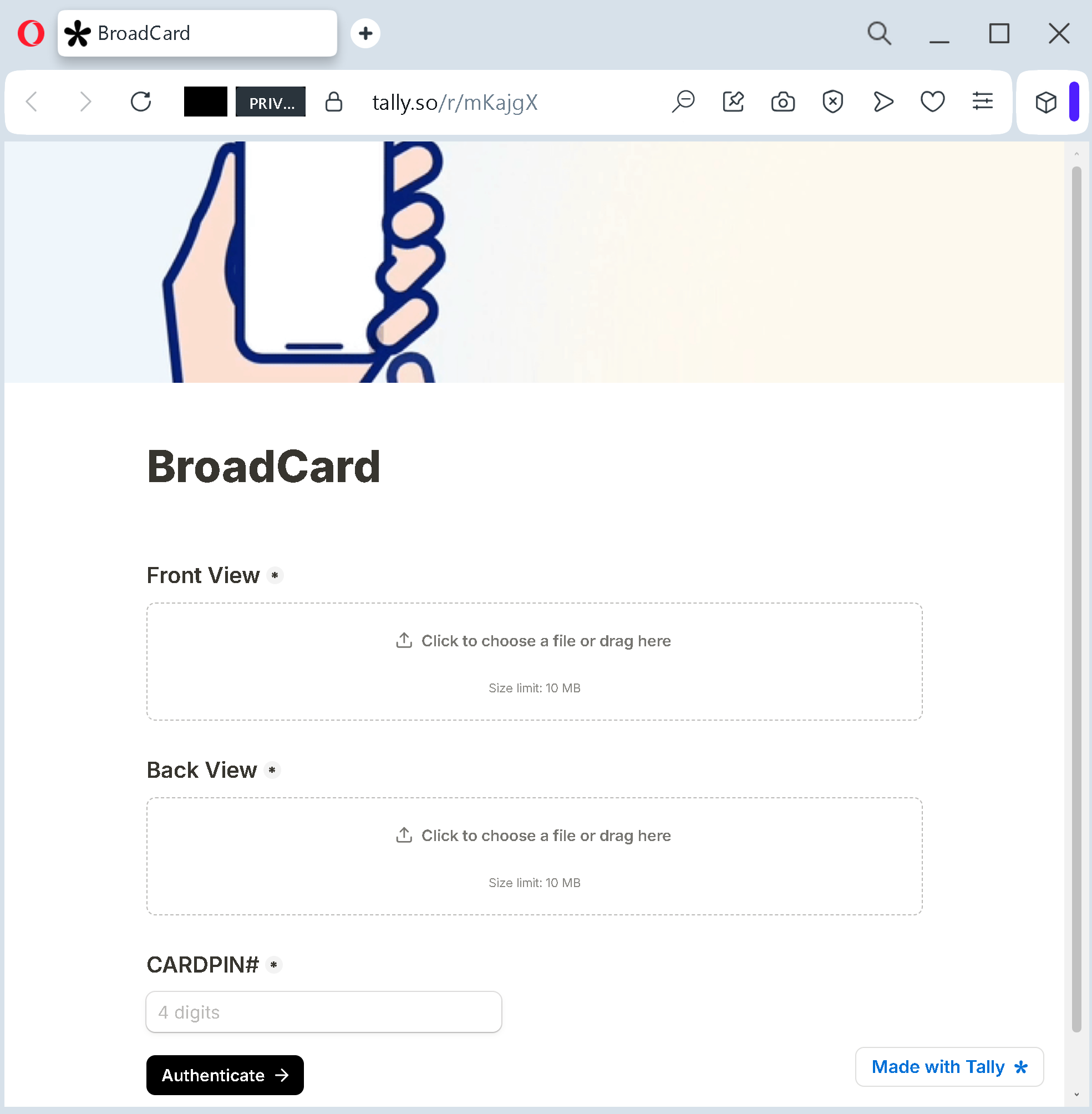 Actual screenshot of "She Thought She Was Verifying Her Identity. She Was Actually Handing Over Her Card Photo and PIN to a Professional Carding Ring." phishing interface captured during link moderation on our platform. 